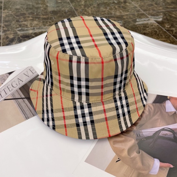 Burberry Plaid Bucket Hat